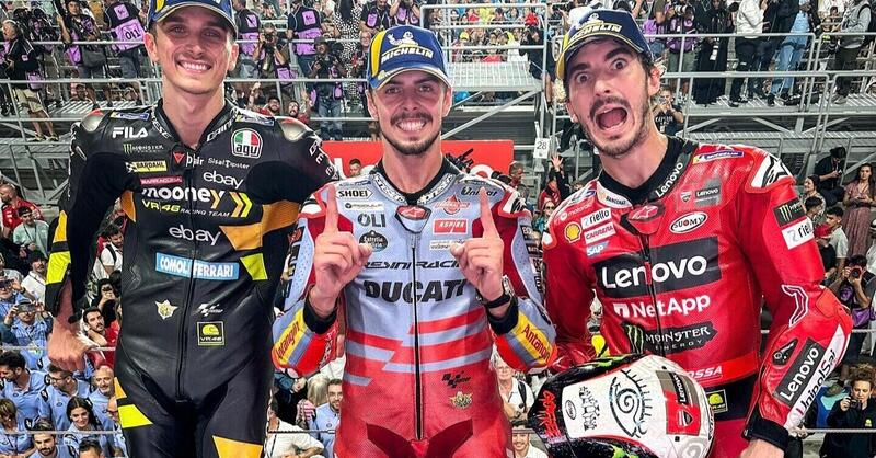 MotoGP 2023. GP del Qatar. Fabio Di Giannantonio, trionfo da disoccupato. Pecco Bagnaia, le mani sul titolo