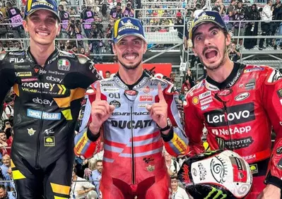 MotoGP 2023. GP del Qatar. Fabio Di Giannantonio, trionfo da disoccupato. Pecco Bagnaia, le mani sul titolo