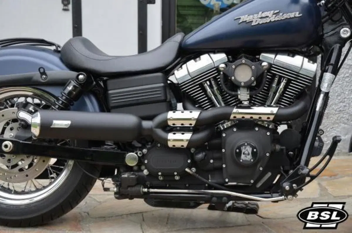 Scarico BSL 2 in 1 THE BOMB inox nera OMOLOGATO Pe 