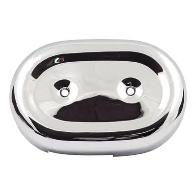 Coperchio filtro aria cromato ovale liscio per Spo 