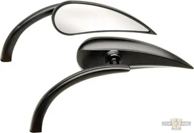 Specchietto Rad 2 a goccia sinistro nero Arlen Ness