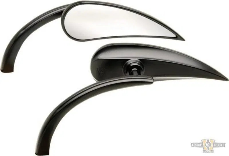 Specchietto Rad 2 a goccia sinistro nero Arlen Ness