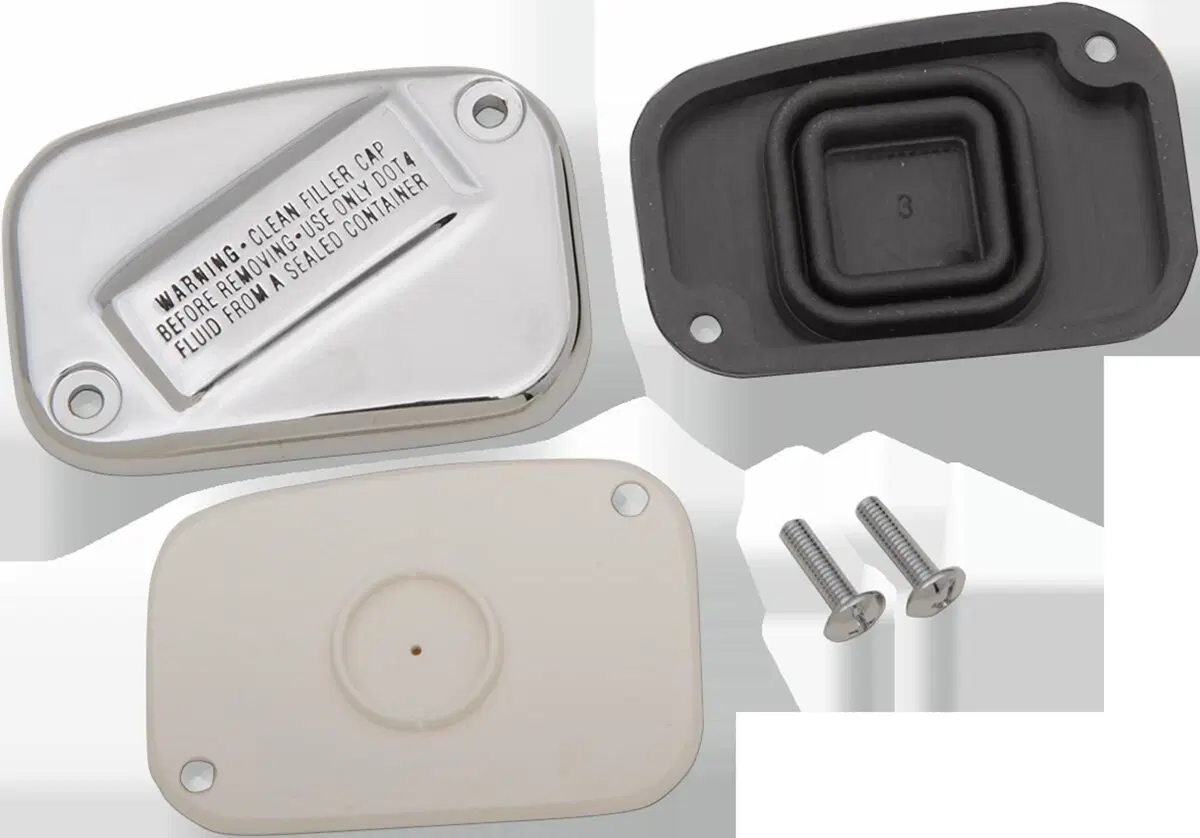 Coperchio pompa freno anteriore cromato per Softai Drag Specialties