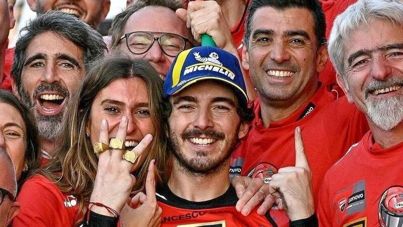 MotoGP 2023. GP di Valencia. Pecco Bagnaia: &quot;Vincere il titolo vincendo la gara: era il mio sogno. Jorge Martin caduto? Non lo sapevo!&quot;
