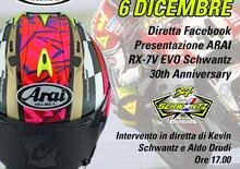 Schwantz e BER Racing presentano in diretta oggi l'Arai RX-7V Evo 30th Anniversary Edition