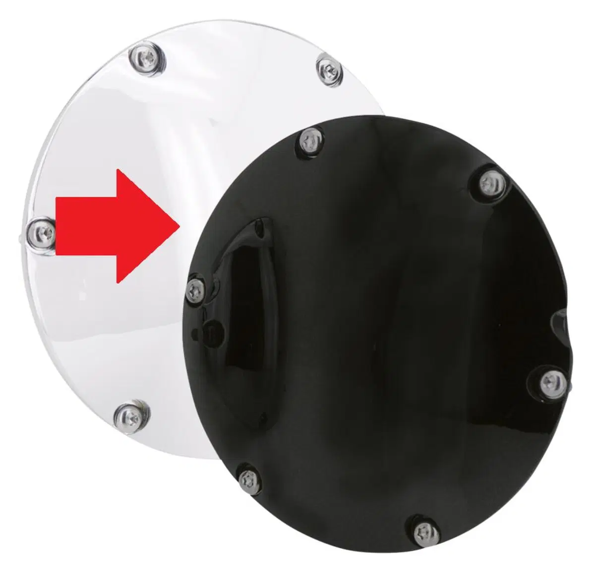 Coperchio frizione derby cover nero lucido per spo Drag Specialties