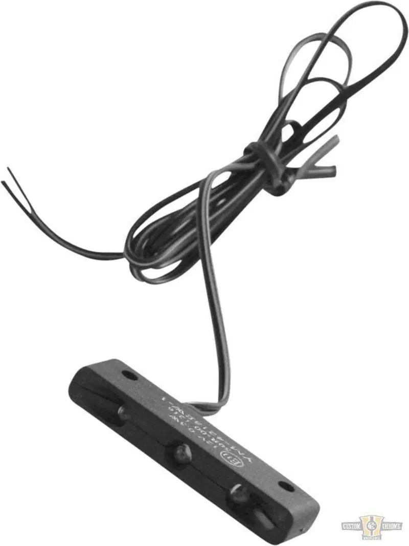 Luce targa Led nera Omologata Custom Chrome 