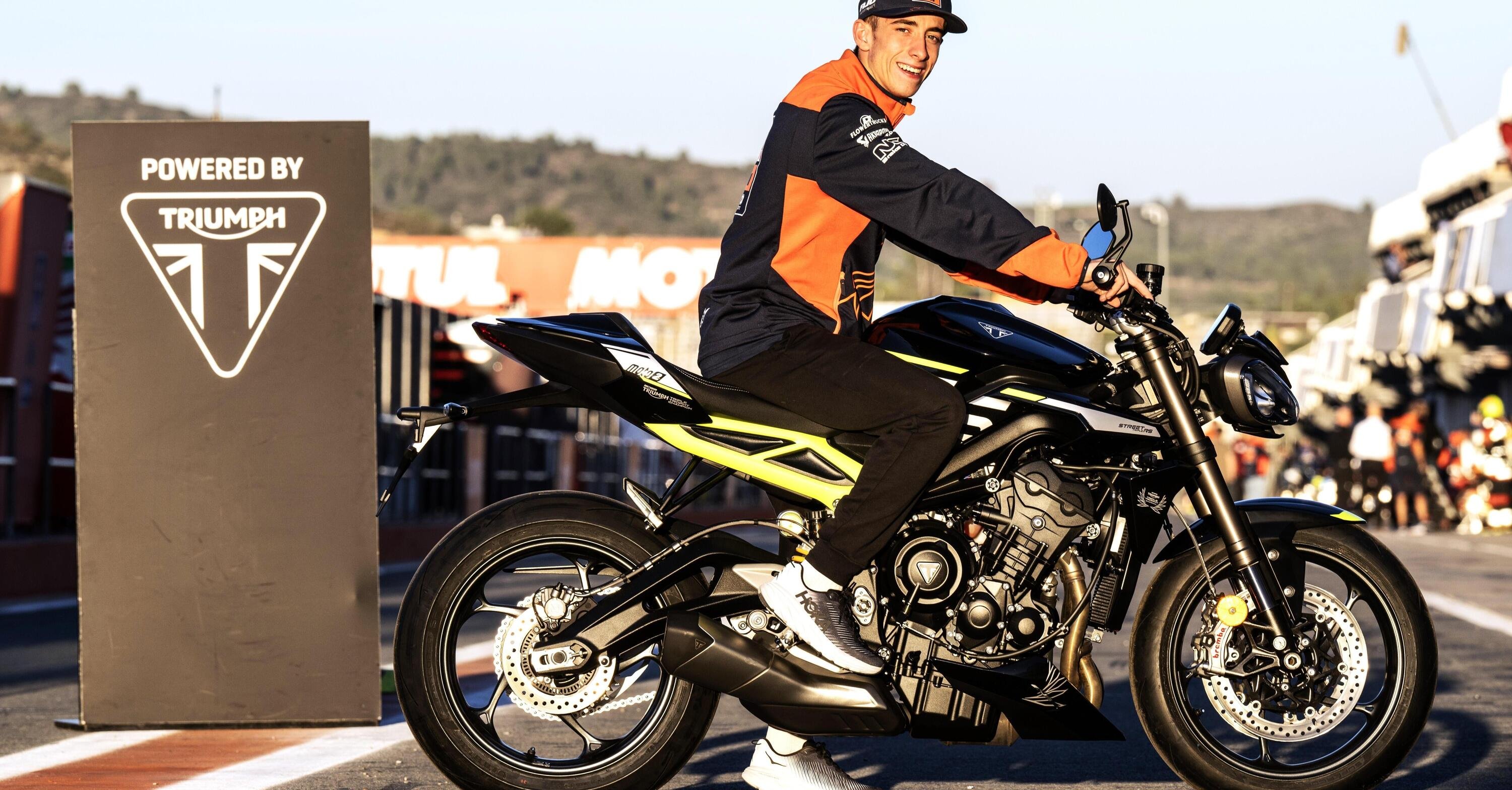MotoGP 2023. Oltre al mondiale di Moto2 Pedro Acosta ha vinto anche una bella Triumph Street Triple RS 765