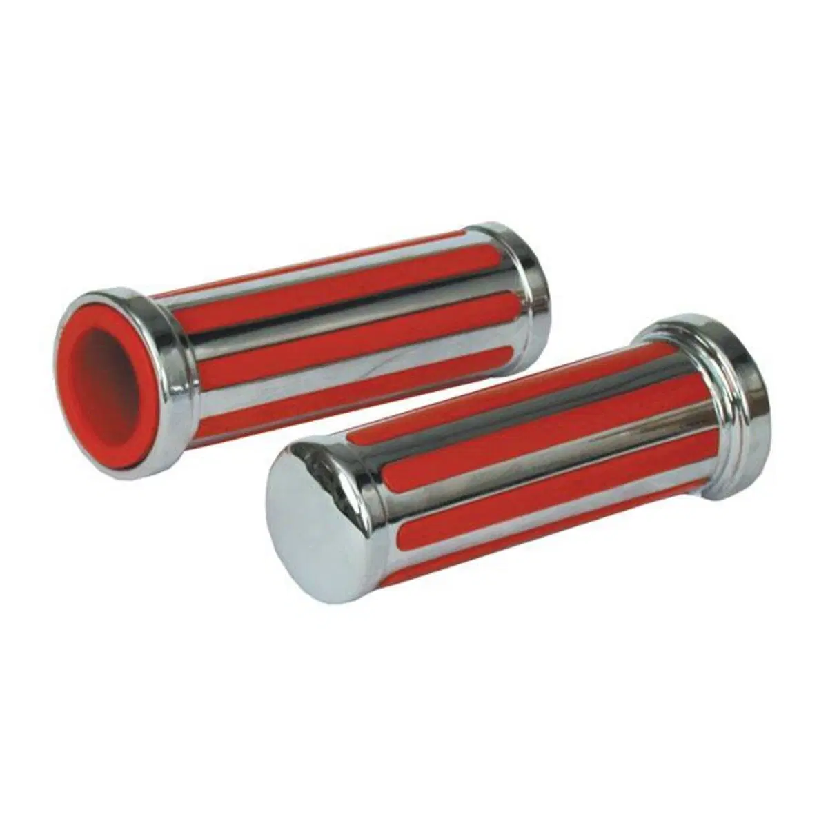 Manopole Classiche rosse e cromo per acceleratore 