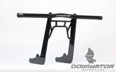 Crash Bar anteriore Dominator nero per Softail dal 