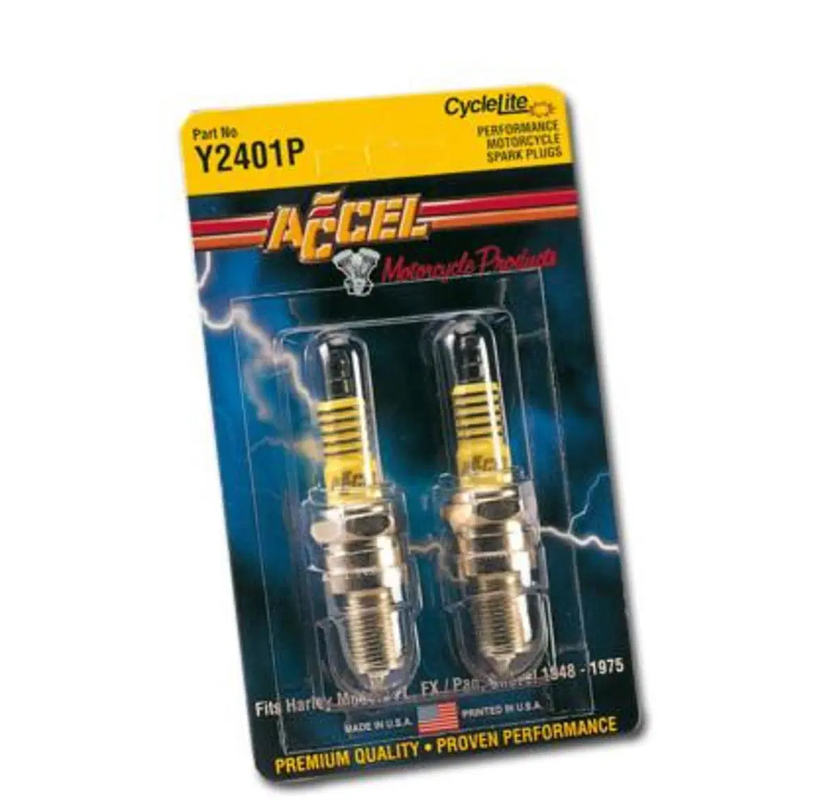 Candele Accel CycleLite Platinum per Dyna,Softail