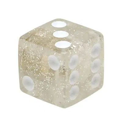 Tappini valvola Dice glitterati trasparenti Trik T 