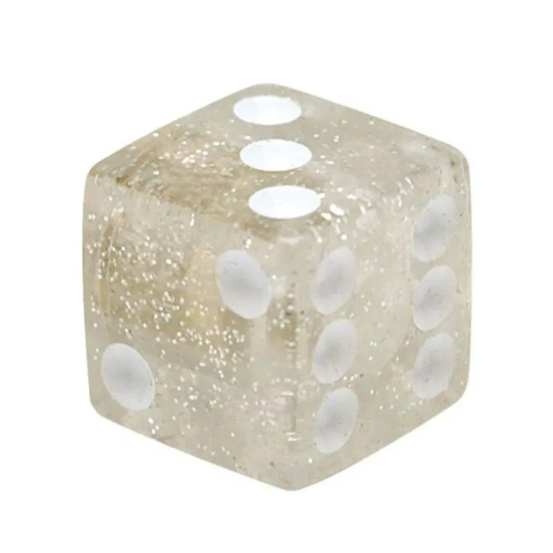 Tappini valvola Dice glitterati trasparenti Trik T 