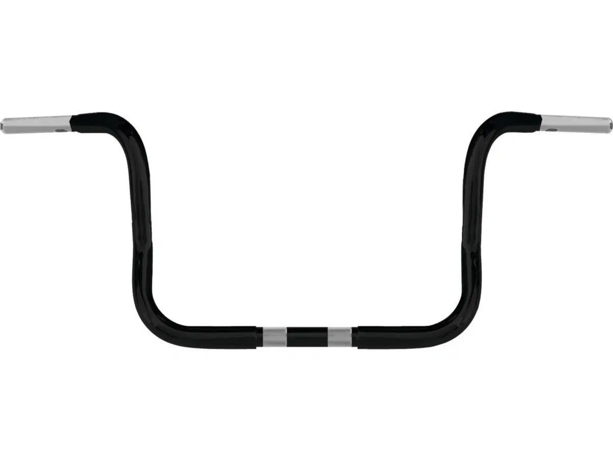 Manubrio Ape Hanger 1-1/4" alto 10" FLHT Nero Bagg 