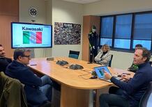 Il vicepresidente del Senato Centinaio visita Kawasaki Italia