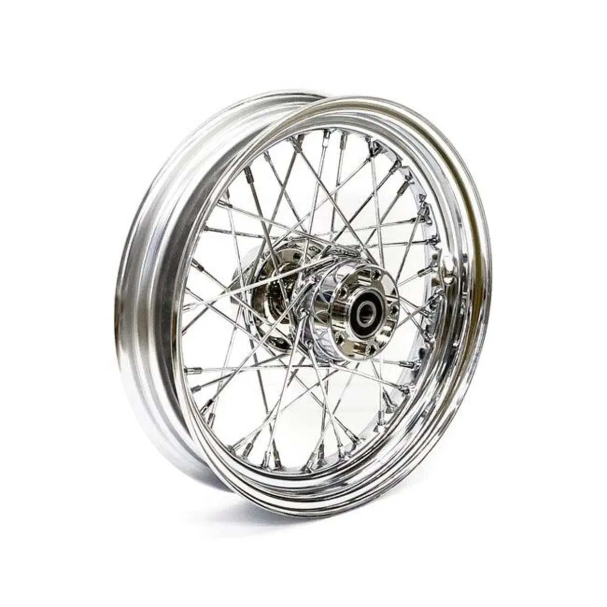 Ruota anteriore 16 x 3 - 40 raggi cromata per Tour 