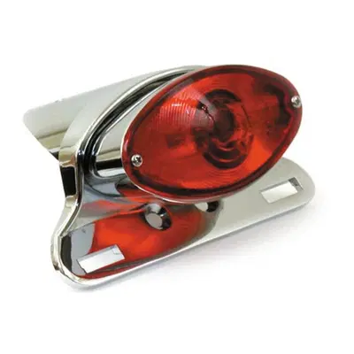 Faro posteriore Cateye con supporto cromato - omol 