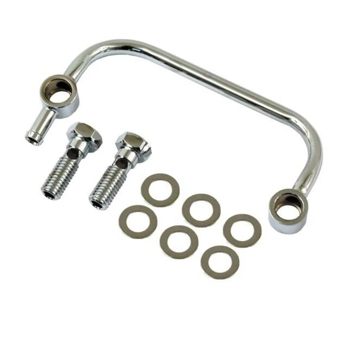 Sfiati testate ad archetto cromato Per FXR, Dyna, 