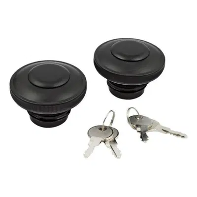 Tappi benzina con serratura neri per Sportster, FX 