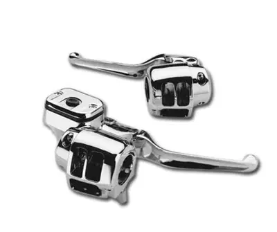 Comandi manubrio cromati da 11/16" senza Interrutt 