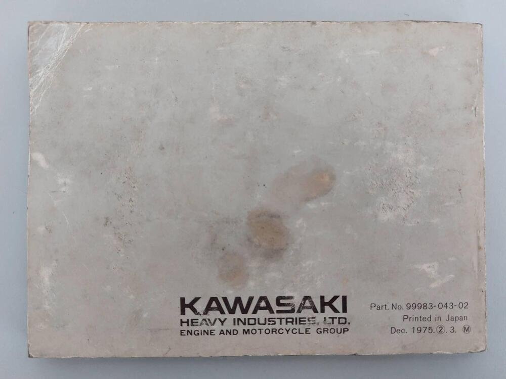 Manuale suo manutenzione Kawasaki Z400-D3 (2)