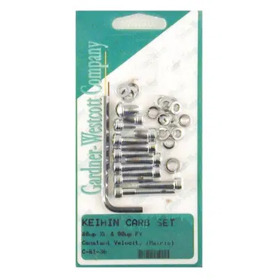 Kit completo bulloni cromati per carburatore Keihi 