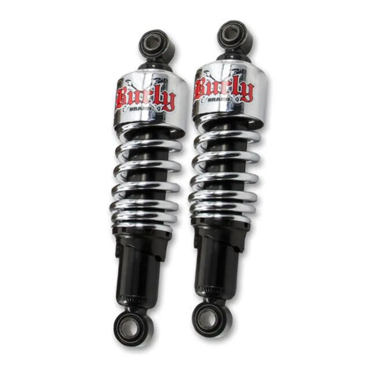 Ammortizzatori 10,5" cromati Burly Slammer per Dyn 