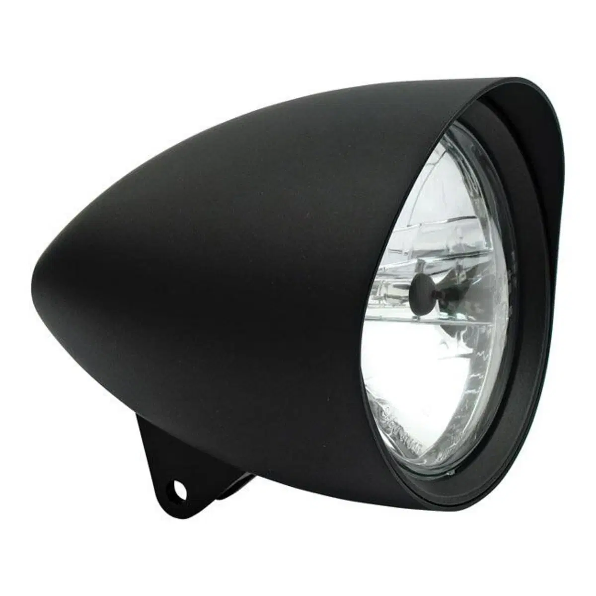 Faro anteriore 7'' Smoothie omologato nero con vis 