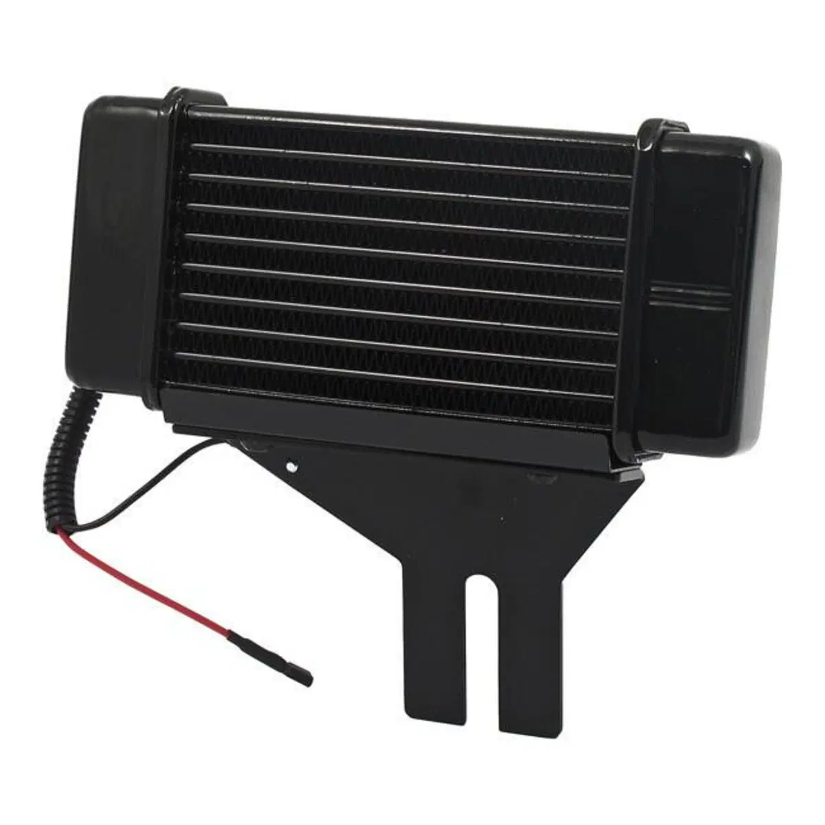 Radiatore olio Jagg nero orizzontale con ventola p 
