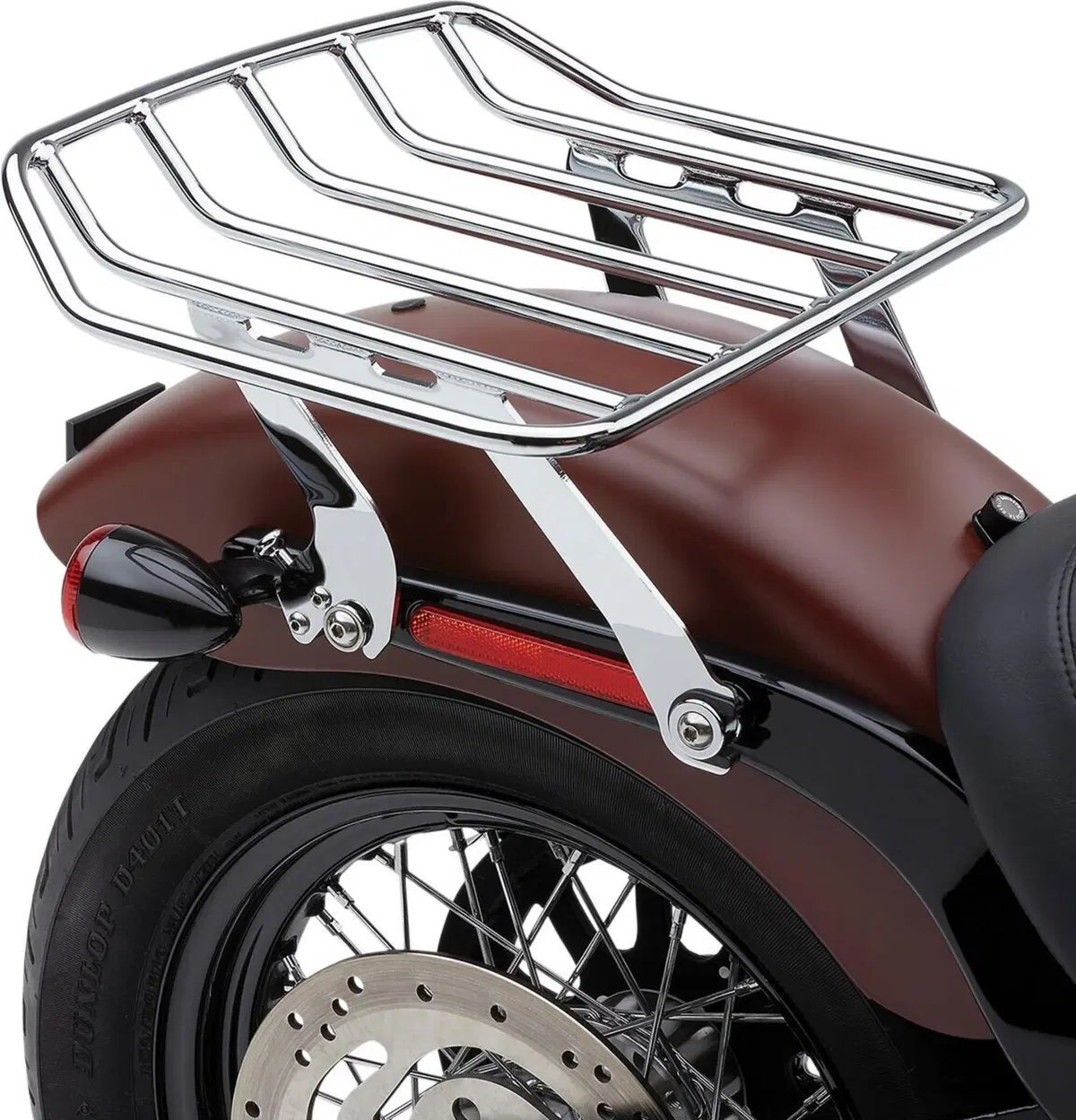 portapacchi largo cromato monoposto per Softail De 