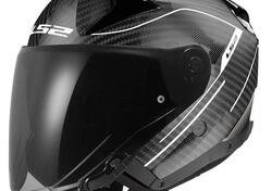 Casco Jet LS2 OF603 Infinity 2 Carbon Counter grig
