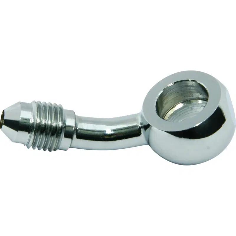 Raccordo cromato 3/8"-24 AN-3 piegato 20 gradi (di Goodridge