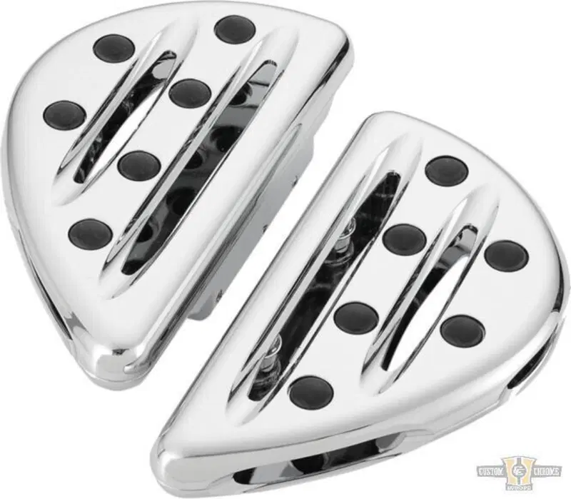 Pedane Ness Deep Cut passeggero cromate Per Tourin Arlen Ness