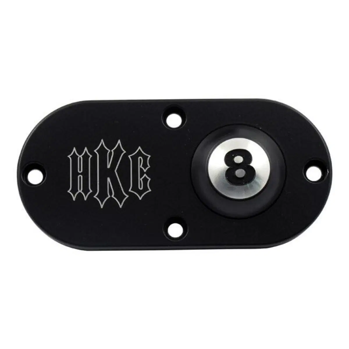 Coperchio ispezione HKC 8 Ball nero per Softail da 