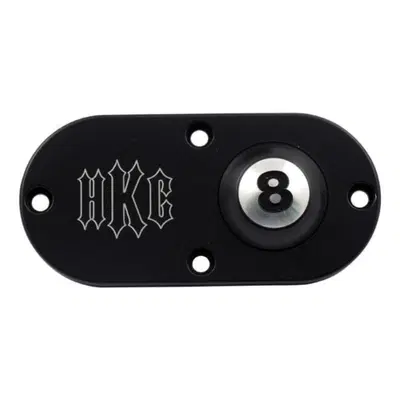 Coperchio ispezione HKC 8 Ball nero per Softail da 