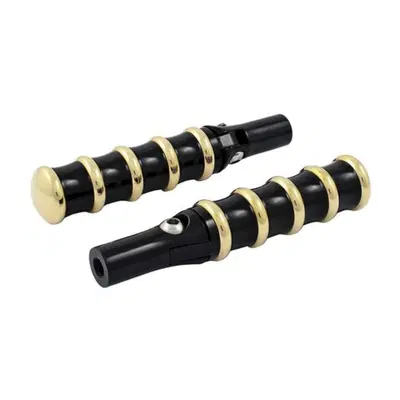 Pedaline guidatore K-Tech Vintage nere e ottone co 