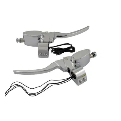 Comandi manubrio Custom cromati singolo disco con 