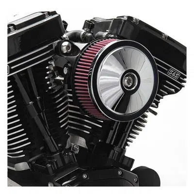Filtro dell'aria S&amp;S Stealth Domed Bobber Cromato 