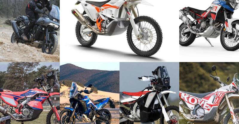 Sette moto per correre - e forse vincere - i Rally-Raid