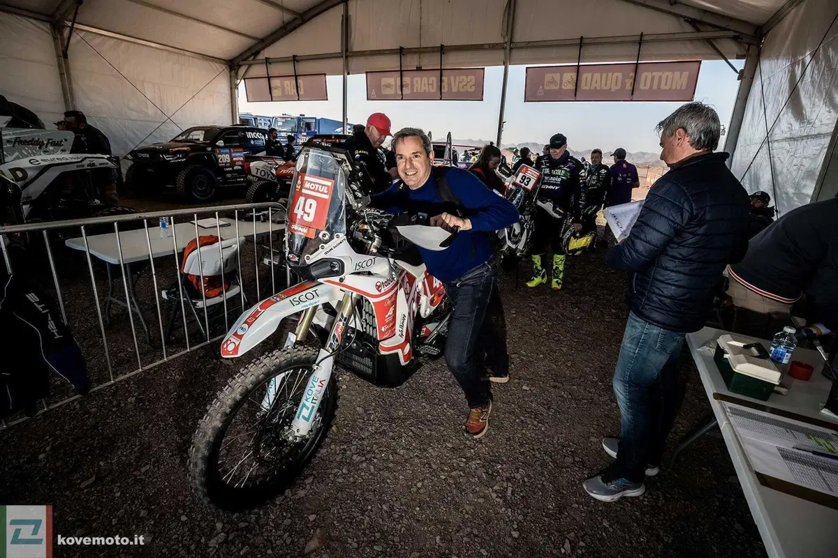 Kove Italia alla Dakar 2024 con Cesare Zacchetti
