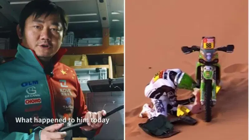 Dakar, KOVE rompe il manicotto dell'olio. Il Capo dice: "La responsabilit&agrave; &egrave; mia" [VIDEO]