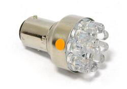 Lampadina LED 12 V doppio filamento - luce Arancio 