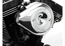 Filtro dell'aria S&S Stealth Teardrop cromato per 