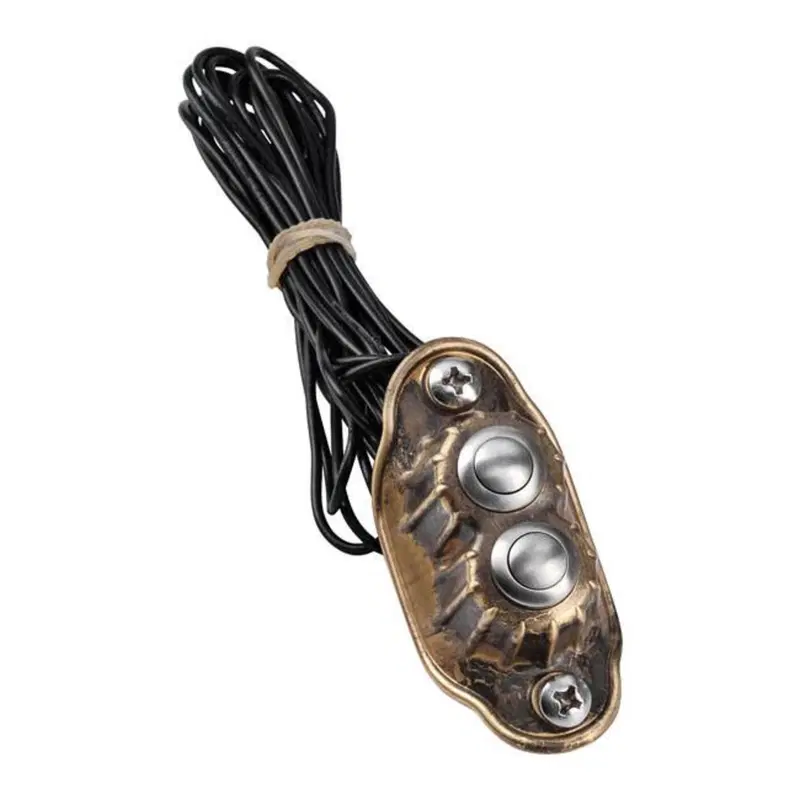 Pulsante doppio Deluxe K-tech ottone grezzo Kustom 