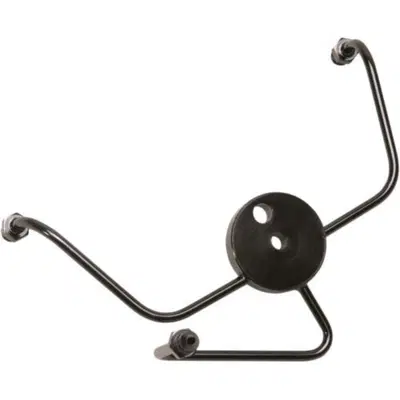 Sdoppiatore nero con attacchi AN-3 per piastre lar 