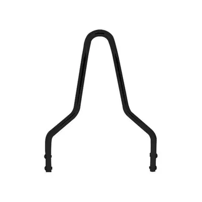 Schienalino Sissy Bar a Punta nero alto 36 cm larg 