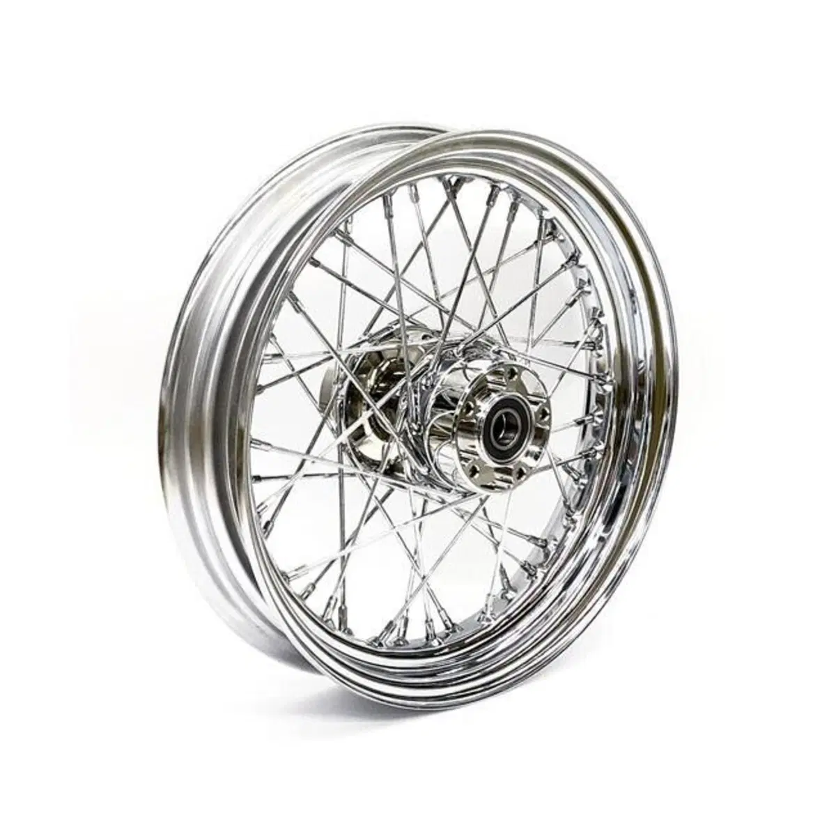 Ruota anteriore a 40 raggi cromata 16x3 Per Tourin 