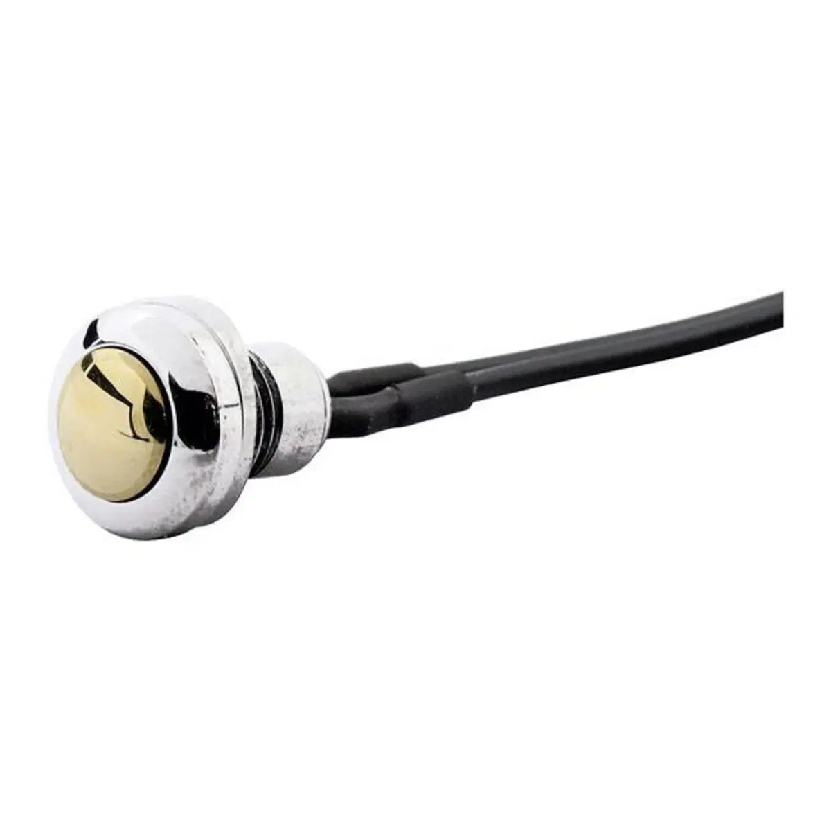 Pulsante mini cromato bottone ottone - diametro 12 