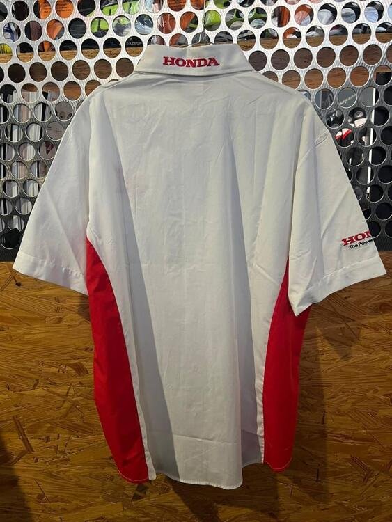 Camicia HONDA bianco/rosso (4)