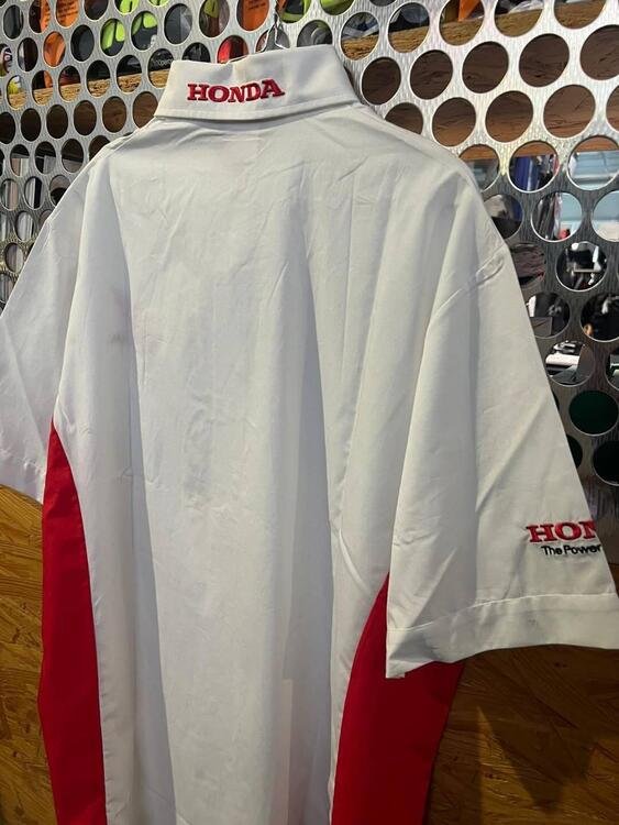 Camicia HONDA bianco/rosso (5)